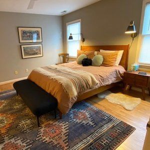 West Elm European Flax Linen Duvet Cover (Queen), Two Shams (Standard)